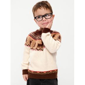Old Navy SoSoft Oversized Fair Isle Sweater for Toddler Boys - Festive Fairisle in Kuwait