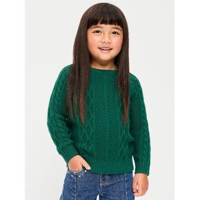 Old Navy Oversized Gender-Neutral Cable-Knit Sweater for Toddler - Victorian Jade in Kuwait