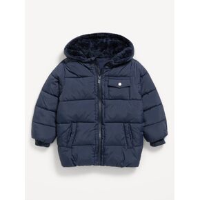 Old Navy Water-Resistant Hooded Parka Jacket for Toddler Boys - In the Navy in Kuwait