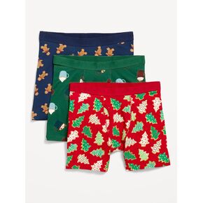 Old Navy 3-Pack Soft-Washed Boxer Briefs -- 6.25-inch inseam - Holiday Era in Kuwait