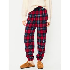 Old Navy Flannel Pajama Joggers for Women - Red Plaid (Match the Fam!) in Kuwait