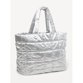 Old Navy Active Puffer Large Tote - Silver in Kuwait