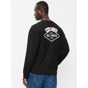 Old Navy Crew-Neck Waffle Graphic T-Shirt - Black Jack in Kuwait
