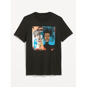Old Navy Jean-Michel Basquiat Graphic T-Shirt - Black Spark in Kuwait