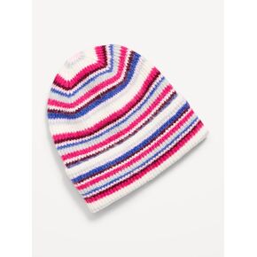 Old Navy Ribbed Beanie for Women - Pink Stripe in Kuwait