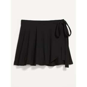 Old Navy StudioSmooth Mini Wrap Skirt - Black Jack in Kuwait