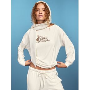 Old Navy Old Navy x Disney Bambi Boatneck Top for Women - Bambi in Kuwait