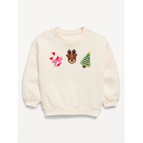 Old Navy Crew-Neck Graphic Sweatshirt for Toddler Girls - Creme De La Creme in Kuwait