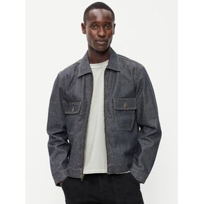 Old Navy Raw Denim Utility Jacket - Black Rinse in Kuwait
