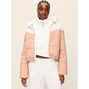 Old Navy Water-Resistant Color-Block Puffer Jacket - Tiramisu in Kuwait
