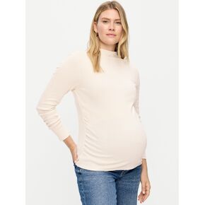 Old Navy Maternity Mock-Neck Long-Sleeve T-Shirt - Wish Bone in Kuwait
