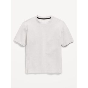 Old Navy Dynamic Fleece Short-Sleeve T-Shirt for Boys - Light Heather Gray in Kuwait