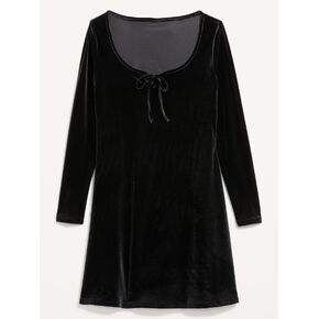 Old Navy Velvet Fit & Flare Mini Dress - Black Jack in Kuwait