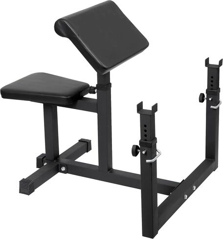 HSM Preacher Curl Weight Bench أقصى تحميل 450 رطل لتدريبات القوة وذراع جالسة معزولة بالحديد الدمبل ذات الرأسين محطة الصالة الرياضية المنزلية in Kuwait