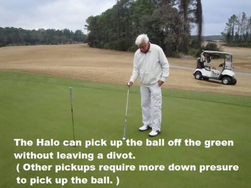 Horne Golf Halo Golf Ball Retiever Pick Up Grabber for End of Putter Golf Club Holder Pick Up Flag Pick Up and Divot Tool in Kuwait