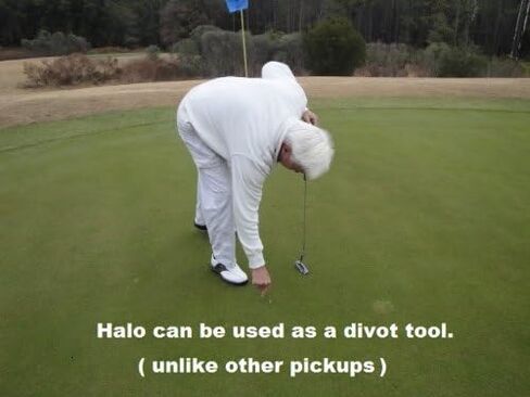 Horne Golf Halo Golf Ball Retiever Pick Up Grabber for End of Putter Golf Club Holder Pick Up Flag Pick Up and Divot Tool in Kuwait