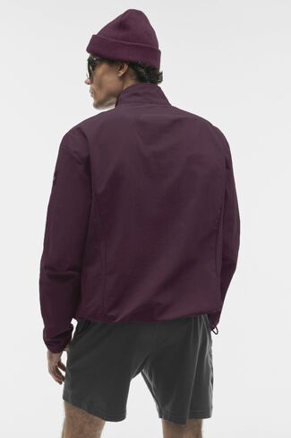 Alo Yoga Takeaway Track Full Zip Jacket - Rich Bordeaux in Kuwait
