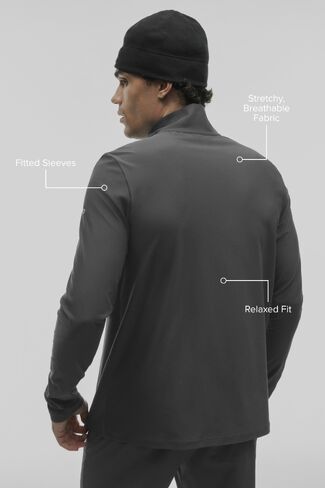 Alo Yoga Conquer 1/4 Zip Reform Long Sleeve - Anthracite in Kuwait