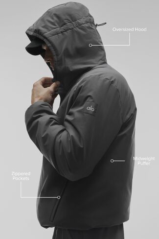 Alo Yoga Elemental Full-Zip Jacket - Anthracite in Kuwait