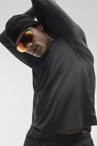 Alo Yoga Idol Crewneck Long Sleeve - Anthracite in Kuwait