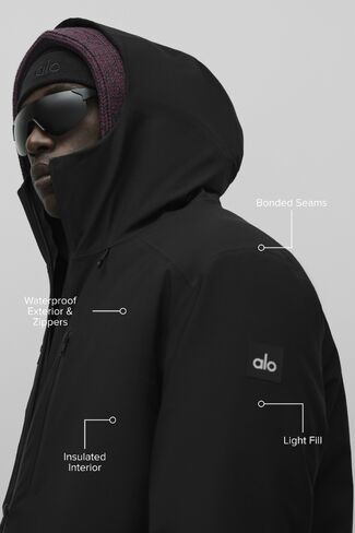Alo Yoga Alpha Max Insulated Jacket - Black in Kuwait
