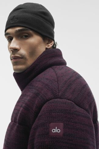 Alo Yoga Stage Sweater Puffer  - Rich Bordeaux Multi in Kuwait
