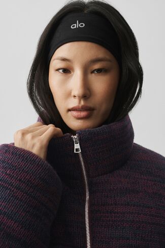 Alo Yoga Stage Sweater Puffer  - Rich Bordeaux Multi in Kuwait