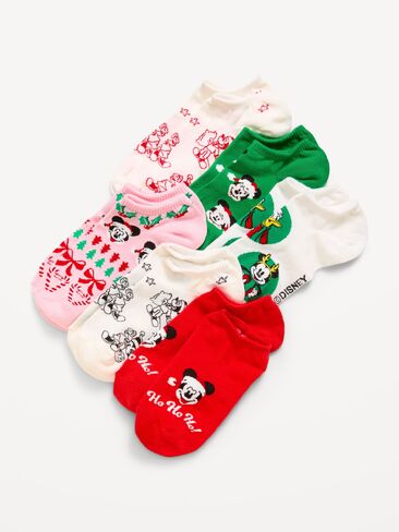 Old Navy Disney© 6-Pack Novelty Ankle Socks for Women - Disney Mickey Holiday in Kuwait