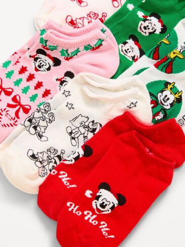 Old Navy Disney© 6-Pack Novelty Ankle Socks for Women - Disney Mickey Holiday in Kuwait