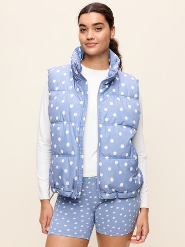 Old Navy Core Puffer Vest - Blue Mosaic in Kuwait