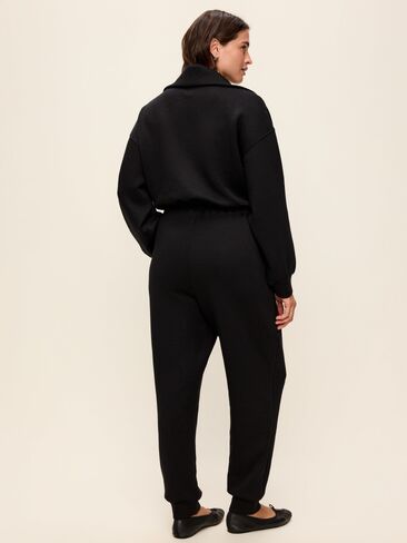 Old Navy Bounce Fleece Long-Sleeve Jumpsuit - Black Jack in Kuwait