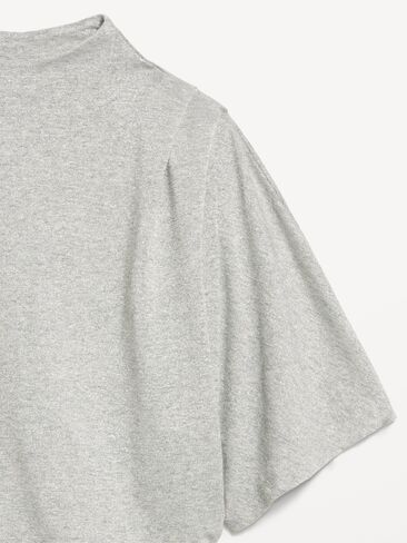 Old Navy High-Neck Flutter-Sleeve Top - Silver Gray in Kuwait
