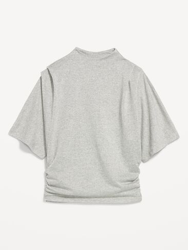 Old Navy High-Neck Flutter-Sleeve Top - Silver Gray in Kuwait