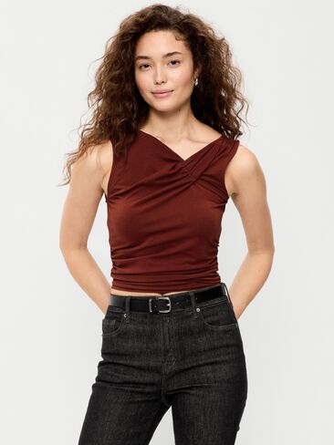 Old Navy Sleeveless Twist-Front Top - Emberglow in Kuwait