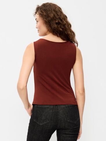 Old Navy Sleeveless Twist-Front Top - Emberglow in Kuwait