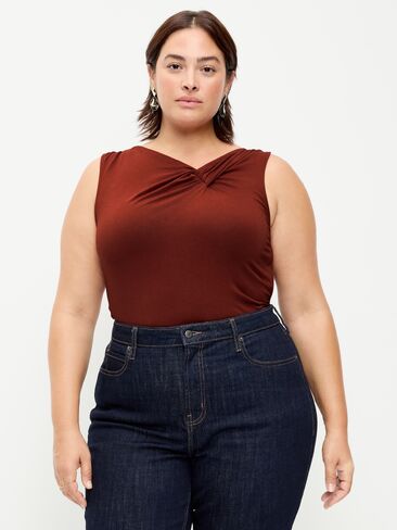 Old Navy Sleeveless Twist-Front Top - Emberglow in Kuwait