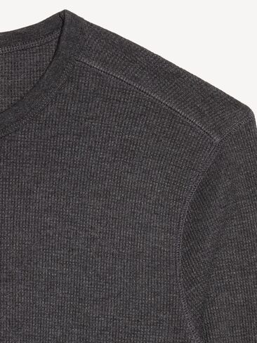 Old Navy Crew-Neck Waffle T-Shirt - Charcoal in Kuwait