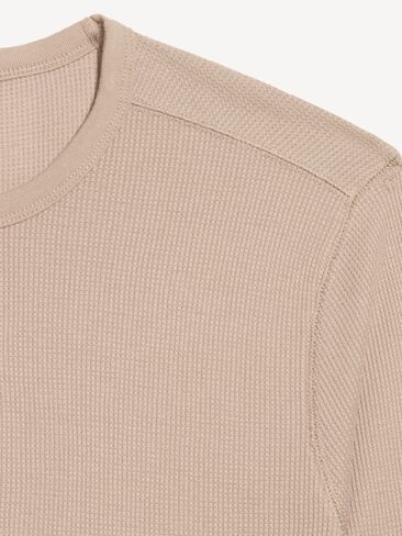 Old Navy Crew-Neck Waffle T-Shirt - Chocolate Malted in Kuwait