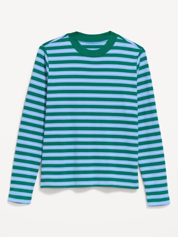 Old Navy Heavyweight Long-Sleeve T-Shirt - Blue Stripe in Kuwait