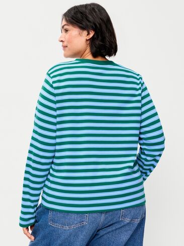 Old Navy Heavyweight Long-Sleeve T-Shirt - Blue Stripe in Kuwait