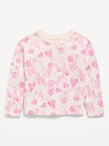 Old Navy Long-Sleeve T-Shirt for Toddler Girls - Dogs in Kuwait