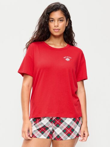 Old Navy Short-Sleeve Graphic Pajama T-Shirt - Amaryllis in Kuwait
