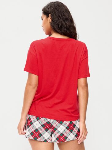 Old Navy Short-Sleeve Graphic Pajama T-Shirt - Amaryllis in Kuwait