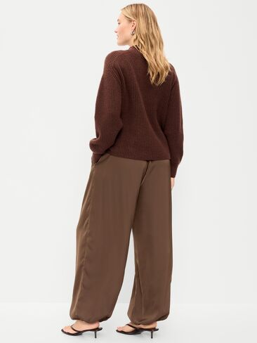 Old Navy Mid-Rise Satin Harem Pant - Earthen in Kuwait