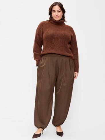 Old Navy Mid-Rise Satin Harem Pant - Earthen in Kuwait