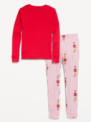 Old Navy Dr. Seuss™ Grinch Gender-Neutral Snug-Fit Graphic Pajama Set for Kids - Grinch in Kuwait