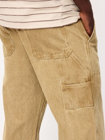 Old Navy 90s Baggy Double-Knee Carpenter Jeans - Warm Khaki in Kuwait