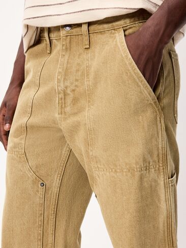 Old Navy 90s Baggy Double-Knee Carpenter Jeans - Warm Khaki in Kuwait