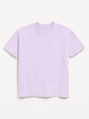 Old Navy Oversized Short-Sleeve T-Shirt for Girls - Dusky Lavender in Kuwait