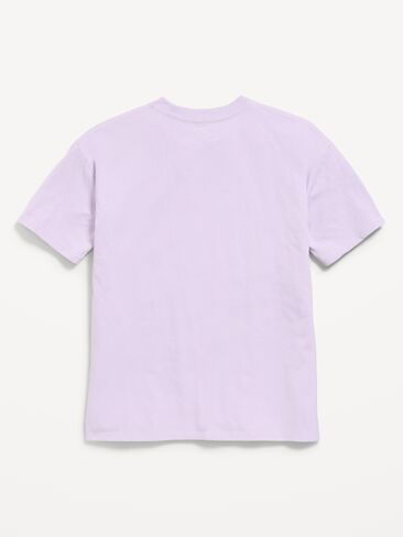 Old Navy Oversized Short-Sleeve T-Shirt for Girls - Dusky Lavender in Kuwait